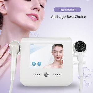 Multifunktionellt RF Vakuum 2 HANDLAR FACE LIFTING RECINING Eye Fine Line Darks Circle Wrinkle Beauty Salon 2 In 1 Home Use Skin Care Center