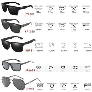 Polaroidsunglasses unisex kare vintage güneş gözlükleri ünlü marka güneş gözlüğü kutuplaşmış güneş gözlüğü retro feminino kadınlar için erkek 230920