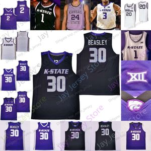 Kansas State Wildcats Basketball Jersey NCAA College Keyontae Johnson Markquis Nowell Tomlin Beasley Desi Sills David N'Guessan Cam Carter Ismael Massoud Greene