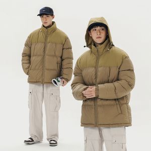 2023 Designer Mens Down Furn and Winter Parkas Stojak na kołnierz kurtki puffer haft haft t n f lapel z kapeluszem zamek błyskawiczny m 5xl