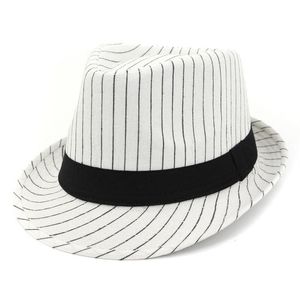 Modedesign vuxen svart band dekoration kort brim jazz cap fedora hatt sommar resor solhat kvinnor män brittisk hatt homburg232j