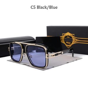 2023 Top Designer de Luxo Óculos de Moda Masculino Vintage Piloto Óculos de Sol Quadrados Femininos Óculos de Sol Designer de Moda Óculos de Sol Luxo Armação Dourada