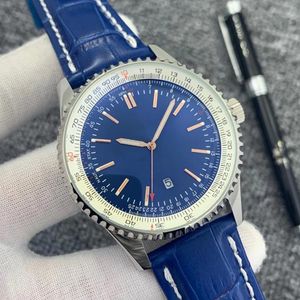 Marca de caucho mecánico de alta calidad Reloj AAA Acero inoxidable Diseñador para hombre Lujoso Pulsera de cuero Montreal Zafiro luminoso Impermeable Montres Luxusuhr