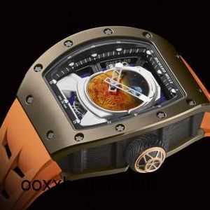 N 공장 손목 시계 기계식 운동 시계 남성 시리즈 RM5205 우주 비행사 플라이휠 티타늄 합금 에나멜 화성 제한 YS1GT WNPF