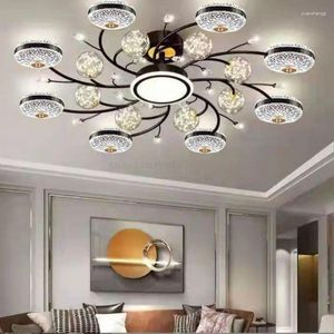 Chandeliers Crystal Living Room Ceiling Light Modern Intelligent LED Chandelier Gexing Bedroom Restaurant Apartment Indoor Decorative Lamps