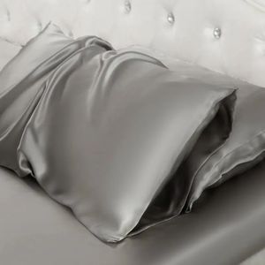 Fronha % Natural Mulberry Silk Fronha Decorativa Luxo 6A Golden Throw Pillow Cover 25 Momme Sólido Pure Silky Bed Capas de Almofada 231013
