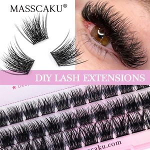 Yanlış Kirpikler Yuanzhijie Toptan Yumuşak Şerit Segmentli Bundles DIY Bireysel Kümeler Kirpik Uzantıları Sahte Mink Lashes 231012