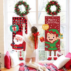Новое рождественское украшение, длинноногая мультяшная кукла, подвесной флаг, настенное украшение, подвесной флаг