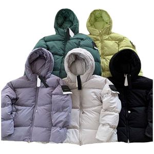 giacca varsity piumino da uomo piumino designer invernale leggero colletto rialzato tasca D parka caldo cappotti con stemma ricamato di lusso