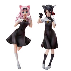 マスコットコスチューム22cmアニメゲームフィギュアkaguya-sama love is war fujiwara chika rabbitモデル人形トイギフト収集箱入り装飾品pvc素材