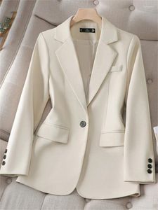 Ternos femininos elegantes sólidos manga longa jaqueta casual moda magro casacos senhoras do escritório formal blazer para mulher outono inverno