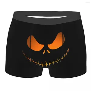 Underpants Man Halloween Skeleton Jack Skull Underwear Funny Boxer Shorts Panties Homme Soft