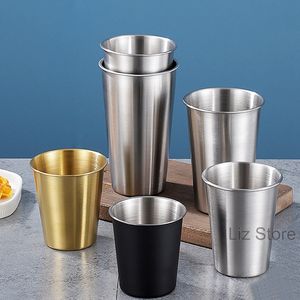 Rostfritt stål öl kopp kaffe kall dryck tumblers mjölk cola tumbler bar party vin koppar dekoration mugg kök dryck th1116