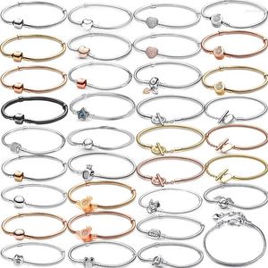 Urok Bracelets 2023 925 Sterling Srebrna Jewelli Bransoletka Hurtowa projektant DIY Oryginalne ręcznie robione spersonalizowane luksusowe biżuteria kobiety