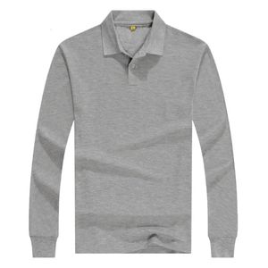 Herren Polos Verschiedene Farben Arbeitsuniform Langarm Polo T-Shirt für Werbung 231012