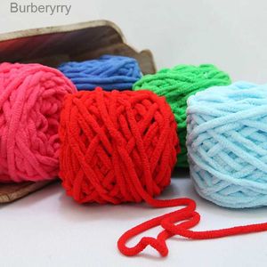 Przędza 100 g/piłka Chenille Chunky przędza do ręcznego dziania miękka szydełkowa przędza Mleko Bawełniany poliester mieszany DIY Szalik Szalik Nić HATL231013