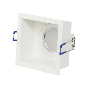 Luzes de teto preto branco redondo recesso led quadro de luz mr16 gu10 luminária downlight titular montagem de ponto para habitação