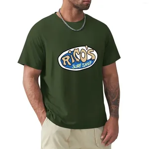 Herrpolos Rico's Surf Shop Logo T-shirt Anime Anpassade T-skjortor kläder för män