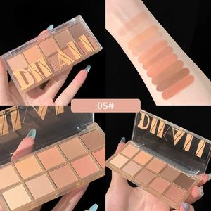 Eye Shadow DIKALU 10 Colors Eyeshadow Pearly Matte Earth Color Palette Shiny Sequins Pigments Long Lasting Makeup 231012