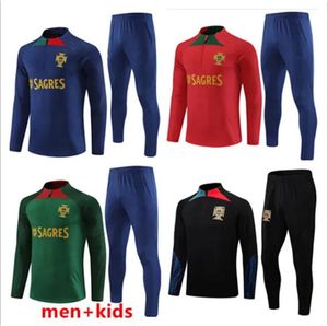 22 23 24 24 Portugalia Joao Felix Soccer Jerseys Suits Ruben Neves Bruno Ronaldo Fernandes Portugieser 2023 Portugal Tracksuit Men Kets 8888888