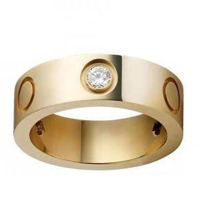 Högkvalitativ designer rostfritt stål bandringar mode smycken mäns bröllopslöfte ring kvinnors gåvor 1112983