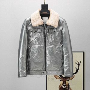 가을과 겨울 남자 양모 라펠 다운 재킷 가장 세련된 남자들은 높은 외관 레벨 다운 재킷 클래식 단순하고 고급을 기대합니다. CC
