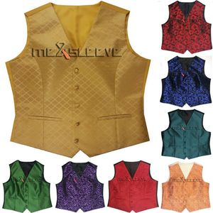 gilet moda gilet femminile abito da donna formale jacquard floreale turbinio striscia abito da donna gilet donna gilet set282D