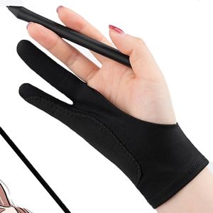 Five Fingers Gloves Twofinger Painting Antitouch Antipollution Antidirty Right And Left Hand Glove for IPad Tablet Touch Screen Drawing 231013