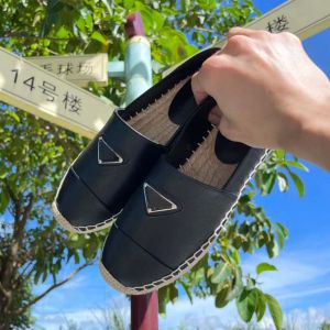 Luxury Casual Women Shoes Espadrilles Summer Designers Ladies Flat Beach Half Slippers Fashion Woman Loafers Fisherman Canvas Shoe