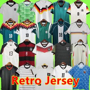 Germanys Vintage Soccer Jerseys 1990 1992 1994 1998 1988 Retro Littbarski BALLACK KLINSMANN Matthias KALKBRENNER 1996 2004 MatthAus HAssler Bierhoff KLOSE shirt