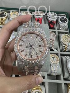 luxury moissanite diamond watch iced out watch designer mens watch for men watches high quality montre automatic movement watches Orologio. Montre de luxe i43