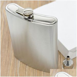 Hip Flasks 48Oz Large Size Stainless Steel Hip Flasks Wine Pot Water Liquor Bottle With Middle Funnels Outdoor Travel Drinkware Home G Dh1Ep