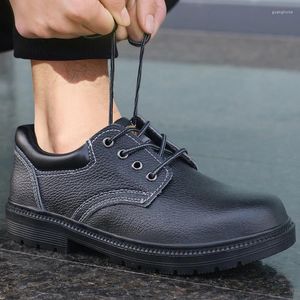 Botas leves à prova de punção sapatos de trabalho de segurança homens respirável aço toe anti-esmagamento tênis de construção