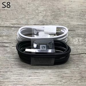 OEM USB Type C Datakablar 1.2 M USB-C-kabel Snabbladdningsladdningssladd för S8 S10 Obs 20 Fast Charger