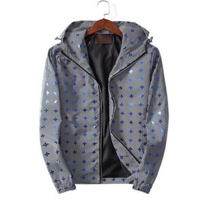 Mäns ytterkläder rockar designer mens jacka vår höst windrunner mode huva sport vindbrytare avslappnad blixtlås jackor kläder m-3xl