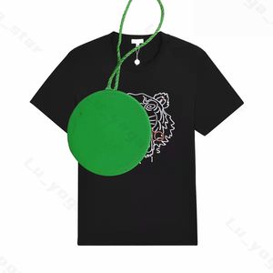 Kenzo Tees Tshirt T 셔츠 호랑이 머리 셔츠 패션 패션 남성 여성 고품질 T 셔츠 거리 착용 그래픽 티 843