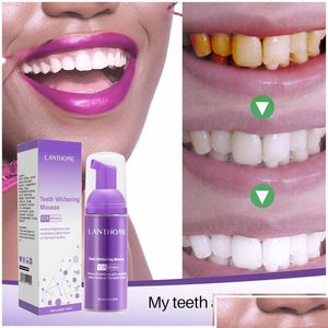 Teeth Whitening V34 Mousse Color Corrector Removes And Fresh Breath Cleans The Stain Stains Tooth Oral Tootaste Drop Delivery Health Dhgjc