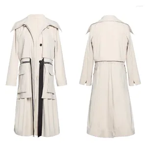 Kopa damski Coats Superaen Fashion Khaki Coat Korean Style Autumn For Kobiet