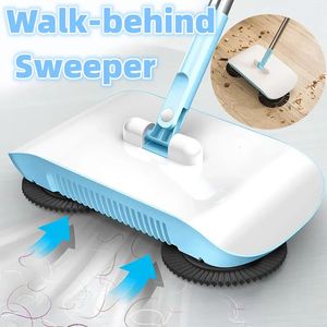 Hand Push Sweepers Broom Robot Vacuum Cleaner Mop Floor Home Kitchen Sweeper Sweeping Machine Magic Household Lazy Cleaning Tool 231013