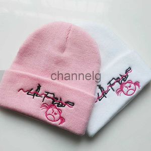 Beanie / Skull Caps Lil Peep Gorros de malha bordado chapéu inverno outono ao ar livre chapéu de festa maré hip hop chapéu manguito unissex presente feminino x1014