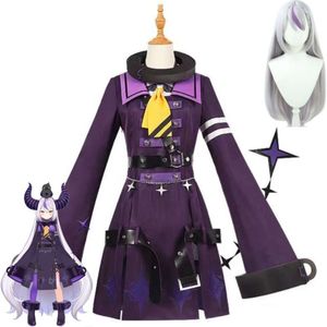 Cosplay Presale YouTuber Vtuber La Darknesss Laplus YMD Yamada Hololive Holox Cosplay Costume Wig Anime Purple Uniform Hallowen Suit