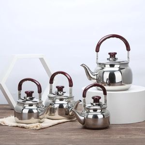 Su Şişeleri Paslanmaz Çelik Su Isıtıcı Retro Kungfu Çay Çay Treapot Açık Küçük Su Isıtıcısı Ev İndüksiyon Ocak çaydanlık 231013