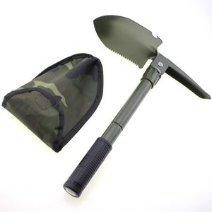 Multifunctional Folding Survival Shovel Carbon Steel Military Style Entrenching Tool Garden Off Road Camping Beach Digging Dirt Sand Mud Snow Shovels W0103