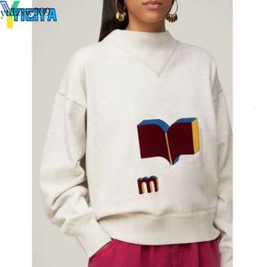 Yiciya Hoodi är Brand Hood Swatshirt LTTR Print Swatshirts 2023 Wintr Top Frnch Long Slvs Swatr Pullovrs kläder Y2K
