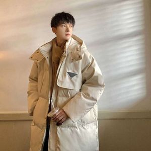 2023 Autumn And Winter Men's Hooded Long Down Coat 90% White Goose Down Filled Soft Comfortable And Warm Loose Version Of Fashion. CC