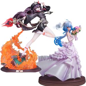 Giocattoli con le dita 25 cm Genshin Impact Anime Figura Ganyu Abito da sposa Action Figure Keqing/paimon/klee/hu Tao Figure Collection Modello Doll Toys