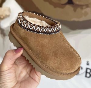 Toddler Tasman II Slippers Tazz Baby Shoes Kids Chestnut Fur Slides Sheepskin Shearling Classic Ultra Mini Boot Winter Mules Slip-on Wool Little Big630