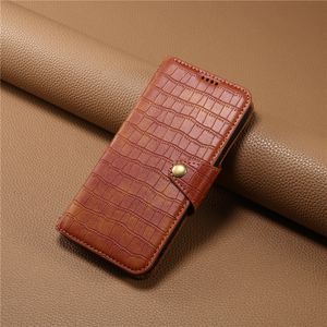 Luxury Flip Crocodile Pattern Vogue Phone Case för iPhone 15 Plus 14 13 12 Pro Max Samsung Galaxy S23 Ultra S23FE S21FE A13 5G A22 A33 A31 A32 Dual Card Slots Plånboksskal