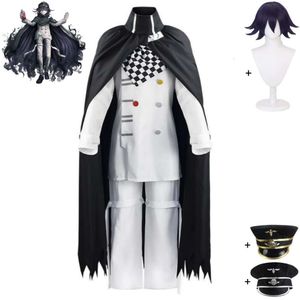 Gra cosplay Kokichi Oma Dangan Ronpa Danganronpa v Killing Harmony Cosplay Costplay Wig Hat Anime Prezydent Suit Halloween Suit