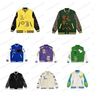 2023Designer Men's Jacket Women's Fashion Campus Jacket Casual Loose Leather Jacket Luxury Classic Letter Jacket Men's Women's Top M-XL